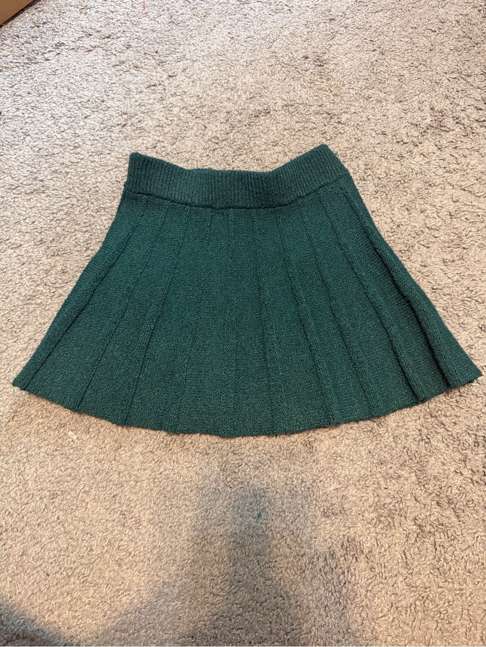 abercrombie kids Dark Green Knit Skater Skirt